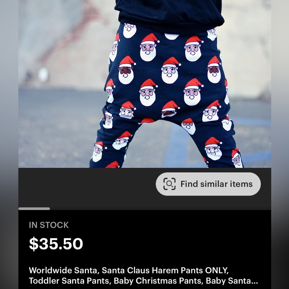 Toddler 🎅🏾 Santa pants